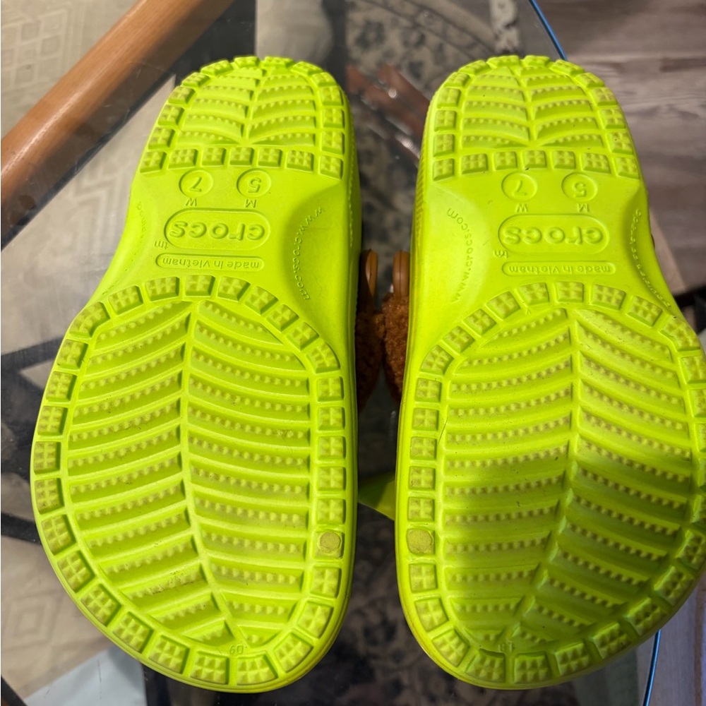 Shrek crocs in Neon Green and Brown - Picture 3 of 3